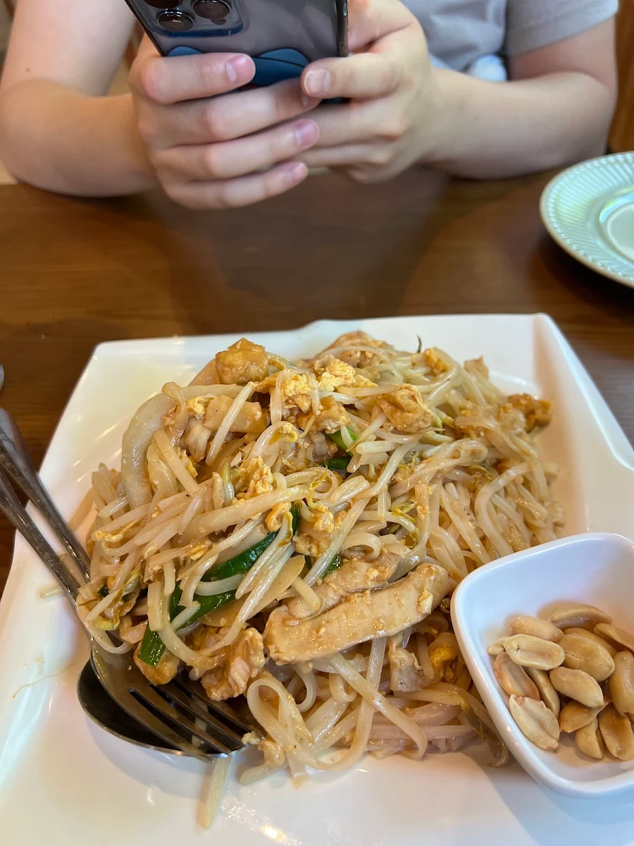 泰式雞肉炒河粉 chicken pad thai